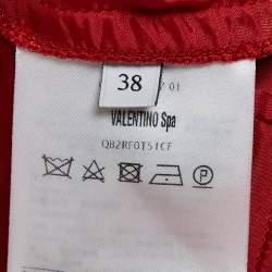 Valentino Red Wool Shorts S