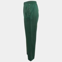 Valentino Green Jersey Studded Jogger Pants M