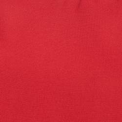 Pre Owned Valentino Red Crepe Mini Dress XXL