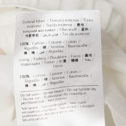 Valentino White Cotton Flounce Maxi Skirt M