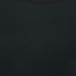 Valentino Black Cotton Feather Trimmed Tunic Top XS