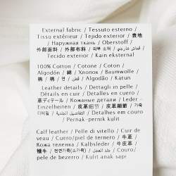 Pre Owned Valentino White Studded Denim Wide Leg Jeans L Waist 31"