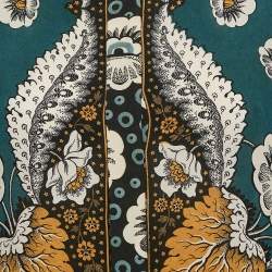 Valentino Multicolor Printed Silk Full Sleeve Midi Dress M