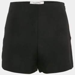 Valentino Black Wool Blend Short S