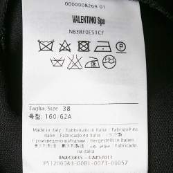 Valentino Black Wool Blend Short S