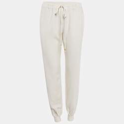 Valentino Off-White Crepe Pants M