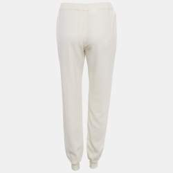 Valentino Off-White Crepe Pants M