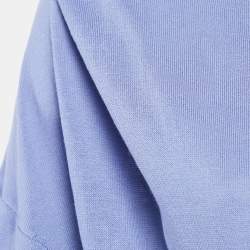 Valentino Light Purple Cotton Belted Open Cardigan M