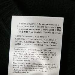 Pre Owned Valentino Black Cashmere Knit Crop Sweater S