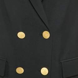 Valentino Black Wool Double Breasted Blazer M