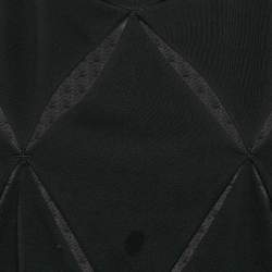 Pre Owned Valentino Black Cut-Out Jersey Crew Neck T-Shirt L