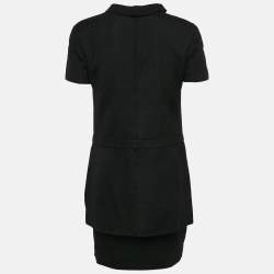 Valentino Garavani Black Viscose Mini Dress and Skirt Set M