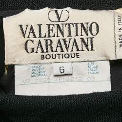 Valentino Garavani Black Viscose Mini Dress and Skirt Set M