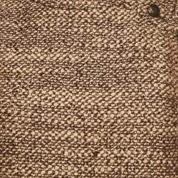 Pre Owned Valentino Brown/Beige Tweed Sleeveless Mini Dress M