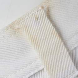 Pre Owned Valentino Vintage White Cotton Slim Fit Jeans M/Waist 30"