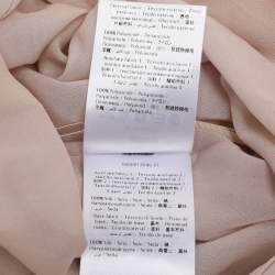 Pre Owned Valentino Pink Tulle Embellished One shoulder Evening Dress L