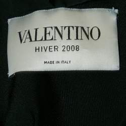 Pre Owned Valentino Black Crepe Sleeveless Short Dress L