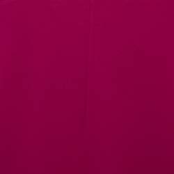 Pre Owned Valentino Red Knit Ruffled Sleeveless Short Dress L