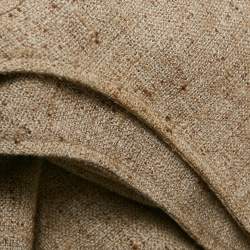 Pre Owned Valentino Beige Tweed Sleeveless V-Neck Short Dress M