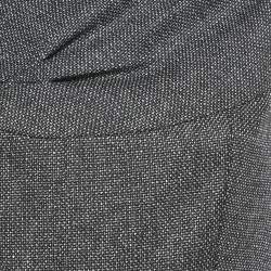 Pre Owned Valentino Black Wool Blend Sleeveless Short Dress M
