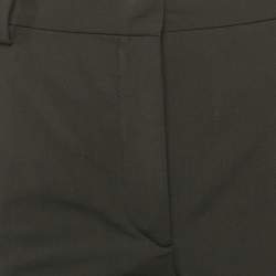 Valentino Black Wool Straight Leg Trousers M