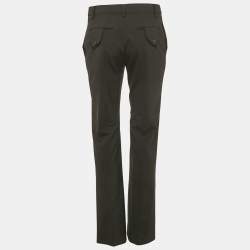 Valentino Black Wool Straight Leg Trousers M
