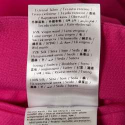 Valentino Pink Wool Rockstud Single Breasted Blazer S