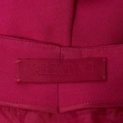 Valentino Pink Silk and Wool Blend Top and Shorts Set S/M