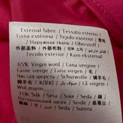 Valentino Pink Silk and Wool Blend Top and Shorts Set S/M