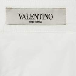 Valentino White Lace Button Front Oversized Shirt XS