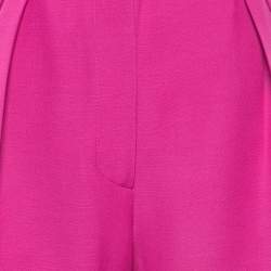 Valentino Pink Wool Pleated Trousers M