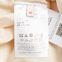 Valentino Off-White Sequin Tweed Button Detail Mini Dress L