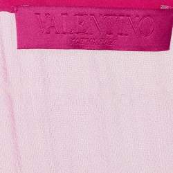 Valentino Pink Silk Sheer Sleeveless Top XS