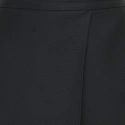 Valentino Black Wool Blend Pleated Shorts S