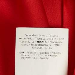 Valentino Red Crepe Cap Sleeve Short Dress S