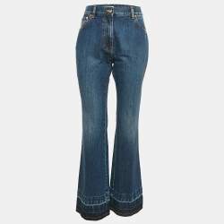 Valentino Blue Denim Flared Jeans M Waist 29"