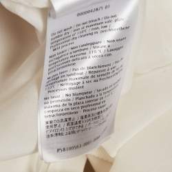 Valentino Cream Silk Midi Skirt M