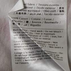Valentino Garavani White Lipstick Print Cotton T-Shirt M