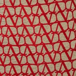 Valentino Red Monogram Jacquard Skorts S