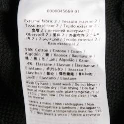 Pre Owned Valentino Black VLTN Print Cotton Hoodie Dress S