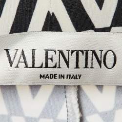 Valentino Monochrome V-Logo Jersey Leggings M