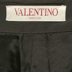 Valentino Black Speckled Tweed Shorts S