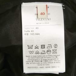 Valentino Black Speckled Tweed Shorts S