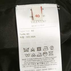 Valentino Black Speckled Tweed Shorts S