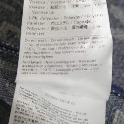 Valentino Blue Logo Jacquard Knit Mini Dress S
