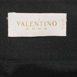Valentino Black Wool Blend Midi Skirt L