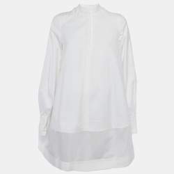 Valentino Le Blanc White Cotton Tie Detail Mini Dress S