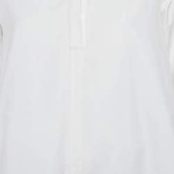 Valentino Le Blanc White Cotton Tie Detail Mini Dress S