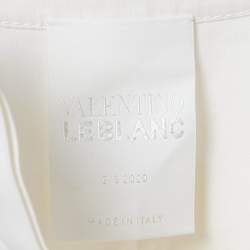Valentino Le Blanc White Cotton Tie Detail Mini Dress S