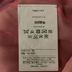 Valentino Vintage Pink Fur Mid-Length Coat S